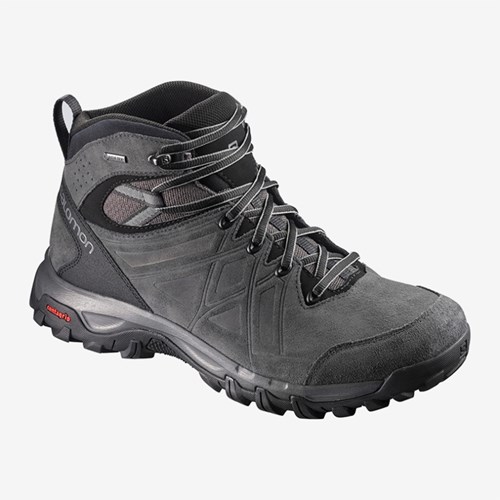 Men's Salomon Evasion 2 Mid Ltr Gtx Hiking Boots Black | US(913026)