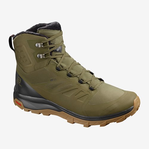 Men's Salomon Outblast Ts Cswp Winter Boots Olive | US(283947)