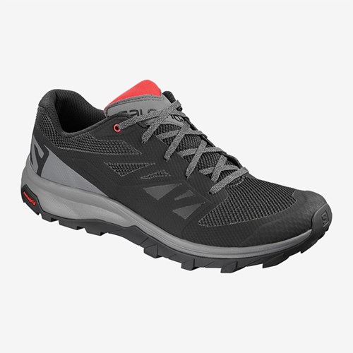 Men's Salomon Outline Hiking Shoes Black | US(397605) [US(397605)]