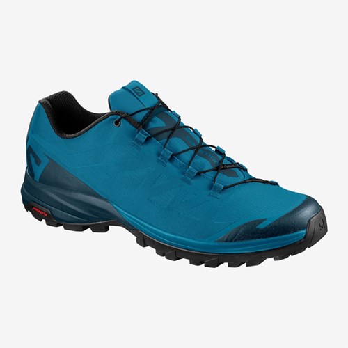 Men's Salomon Outpath Hiking Shoes Blue | US(048793)