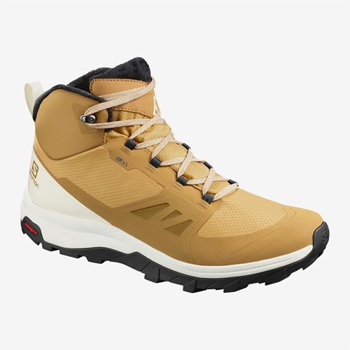 Men's Salomon Outsnap Cswp Hiking Boots Yellow | US(935846)