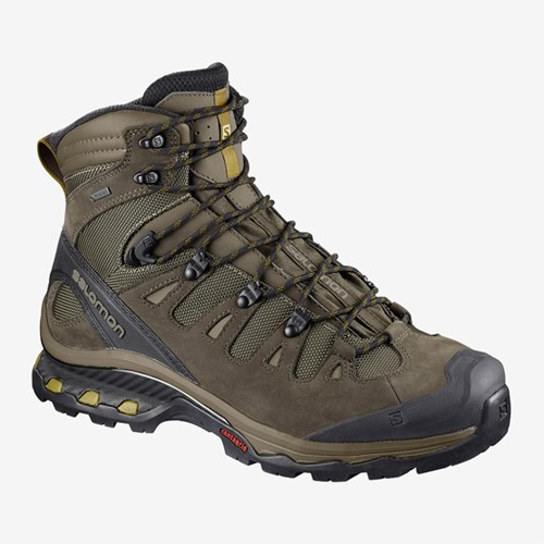 Men's Salomon Quest 4d 3 Gtx Walking Boots Olive | US(785120)