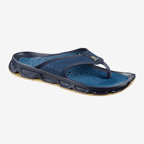 Men's Salomon Rx Break 4.0 Flip Flops Navy | US(649312)