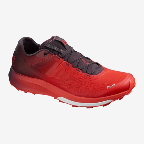 Men's Salomon S/Lab Ultra 2 Trail Running Shoes Red | US(058679)