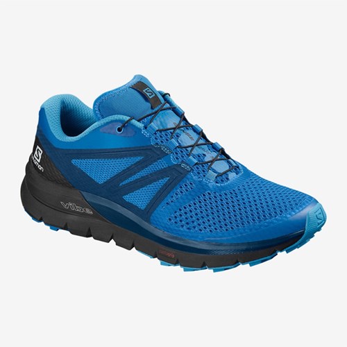 Men's Salomon Sense Max 2 Trail Running Shoes Blue | US(627019)