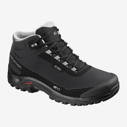 Men's Salomon Shelter Cs Wp Winter Boots Black | US(762150)