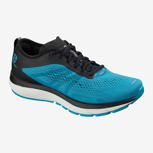 Men's Salomon Sonic Ra 2 Road Running Shoes Blue | US(934675)