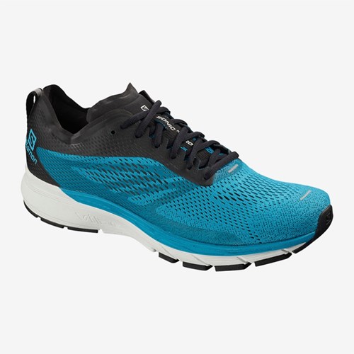 Men's Salomon Sonic Ra Pro 2 Road Running Shoes Blue | US(092431)