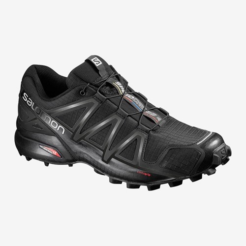 Men's Salomon Speedcross 4 Trail Running Shoes Black | US(561293)