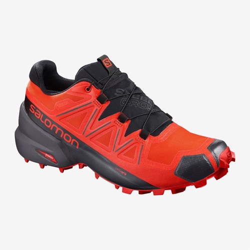 Men's Salomon Speedcross 5 Gtx Trail Running Shoes Orange | US(157908)