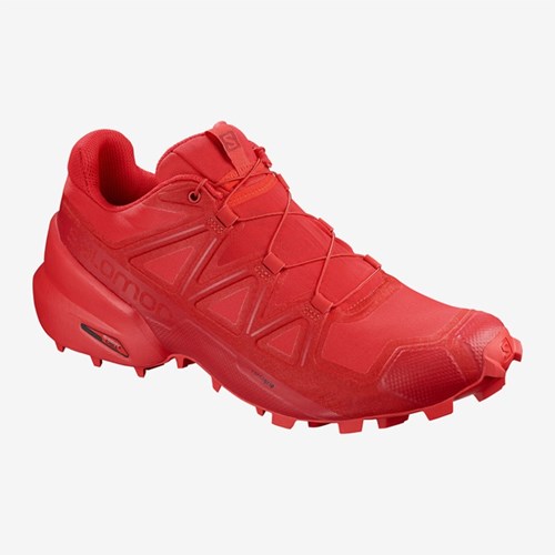 Men's Salomon Speedcross 5 Trail Running Shoes Red | US(451638) [US(451638)]