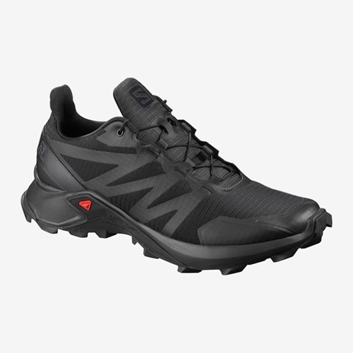 Men's Salomon Supercross Trail Running Shoes Black | US(015768)