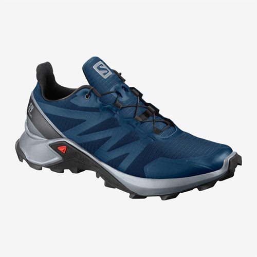 Men's Salomon Supercross Trail Running Shoes Navy | US(239860)