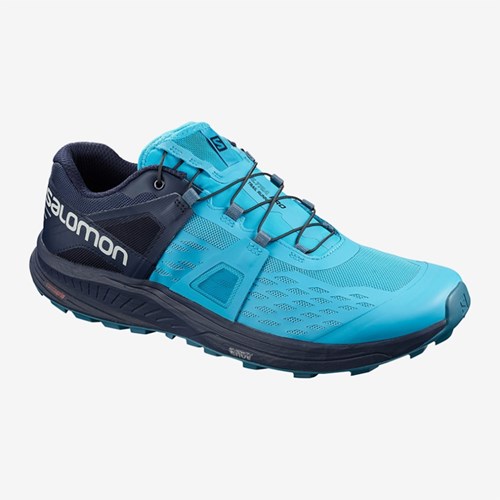 Men's Salomon Ultra Pro Trail Running Shoes Blue | US(217503)