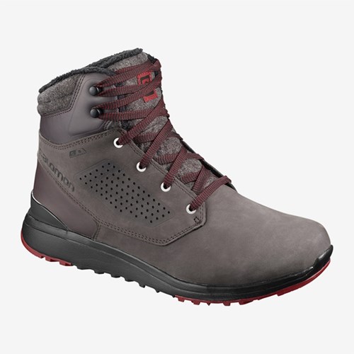 Men's Salomon Utility Winter Cs Wp Winter Boots Shale | US(751329)