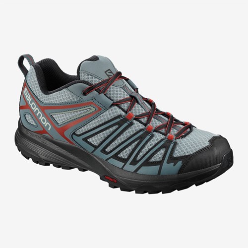 Men's Salomon X Crest Hiking Shoes Lead | US(187059)