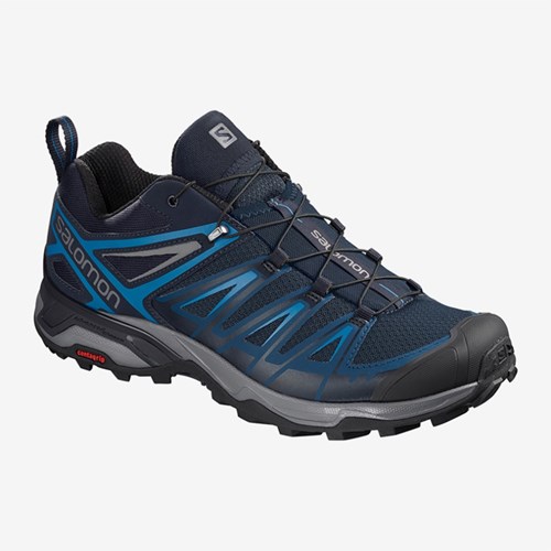 Men's Salomon X Ultra 3 Hiking Shoes Blue | US(270164)