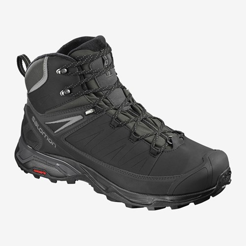 Men's Salomon X Ultra Mid Winter Cs Wp Winter Boots Black | US(789401)