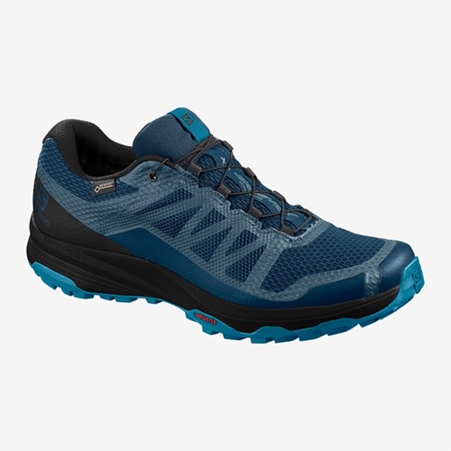 Men's Salomon Xa Discovery Gtx Trail Running Shoes Blue | US(490621)