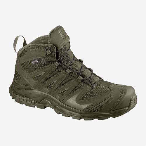 Men's Salomon Xa Forces Mid Gtx Tactical Boots Green | US(536420)