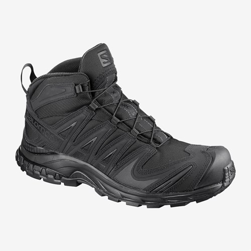 Men's Salomon Xa Forces Mid Tactical Boots Black | US(964312)