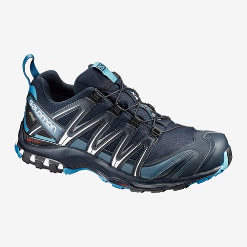 Men's Salomon Xa Pro 3d Gtx Trail Running Shoes Navy | US(412630)