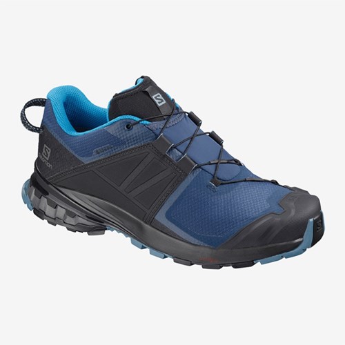 Men's Salomon Xa Wild Gtx Trail Running Shoes Blue | US(025143)