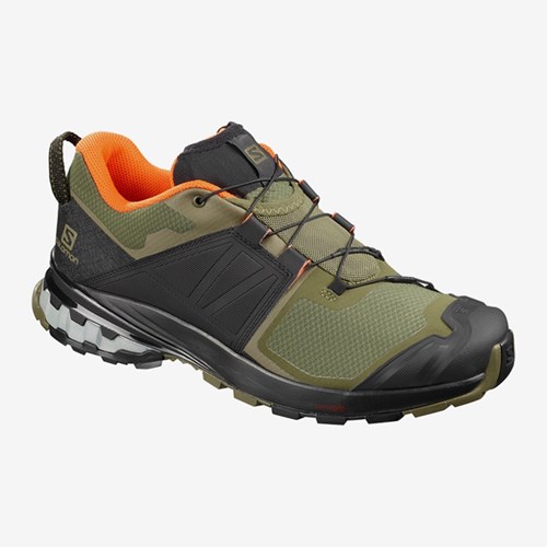 Men's Salomon Xa Wild Trail Running Shoes Olive | US(314726)