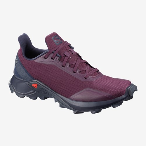 Women's Salomon Alphacross W Trail Running Shoes Purple | US(194506)