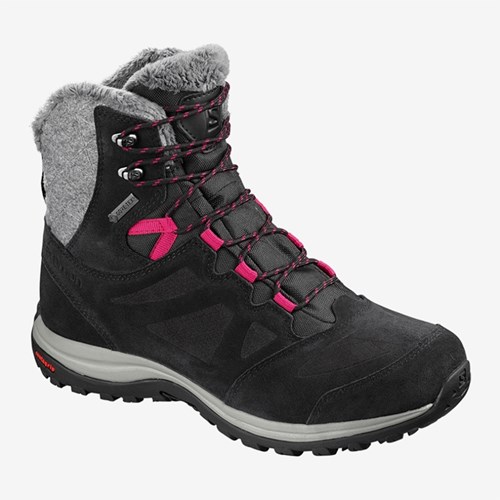 Women's Salomon Ellipse Winter Gtx Snow Boots Black | US(543120)