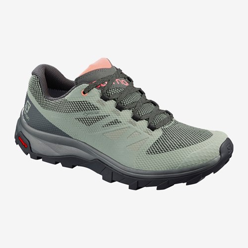 Women's Salomon Outline Gtx W Hiking Shoes Green | US(309412)