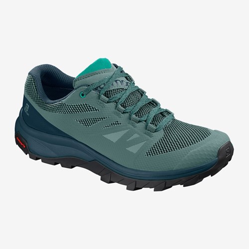 Women's Salomon Outline W Hiking Shoes Green | US(638749)