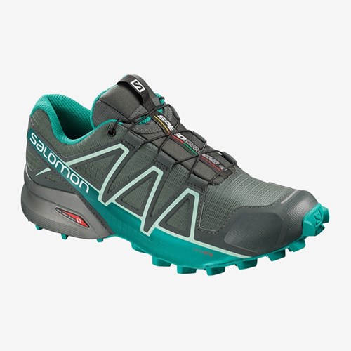 Women's Salomon Speedcross 4 Gtx W Trail Running Shoes Green | US(185069)