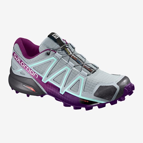 Women's Salomon Speedcross 4 W Trail Running Shoes Gray | US(906512)