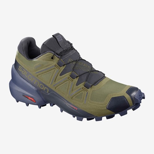 Women's Salomon Speedcross 5 Gtx W Trail Running Shoes Olive | US(493560)