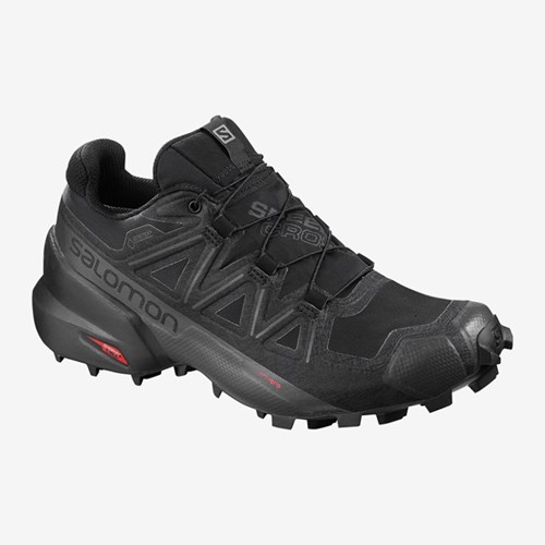 Women's Salomon Speedcross 5 Gtx W Trail Running Shoes Black | US(705219)