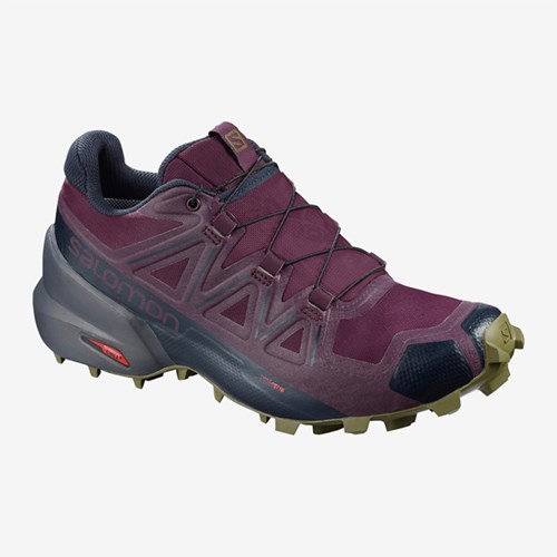 Women's Salomon Speedcross 5 W Trail Running Shoes Purple | US(643710)