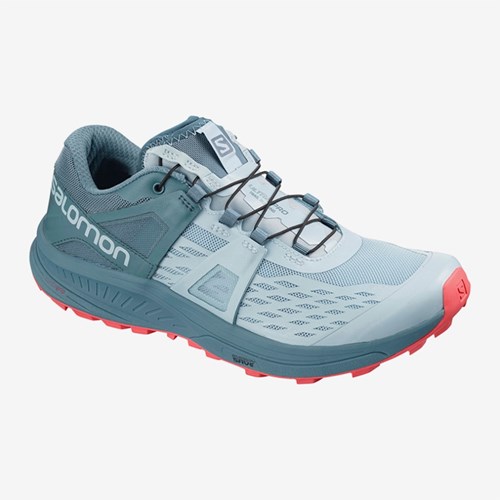 Women's Salomon Ultra W Pro Trail Running Shoes Bluestone | US(219465)