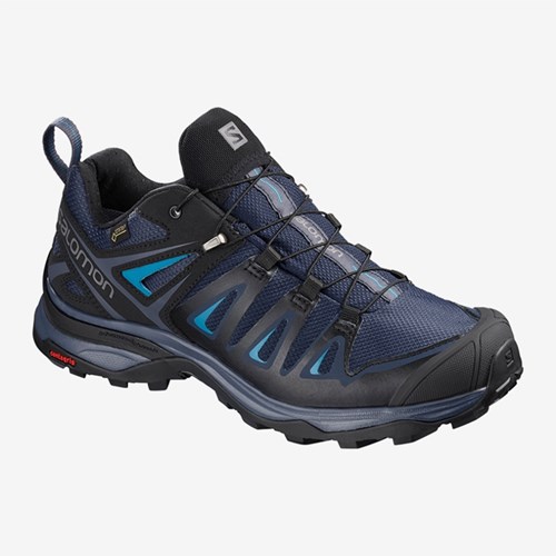 Women's Salomon X Ultra 3 Gtx W Hiking Shoes Blue | US(679102)