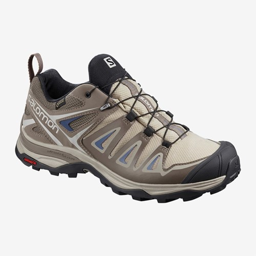 Women's Salomon X Ultra 3 Gtx W Hiking Shoes Khaki | US(685749)