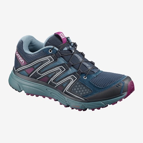 Women's Salomon X-mission 3 W Running Shoes Navy | US(794126)